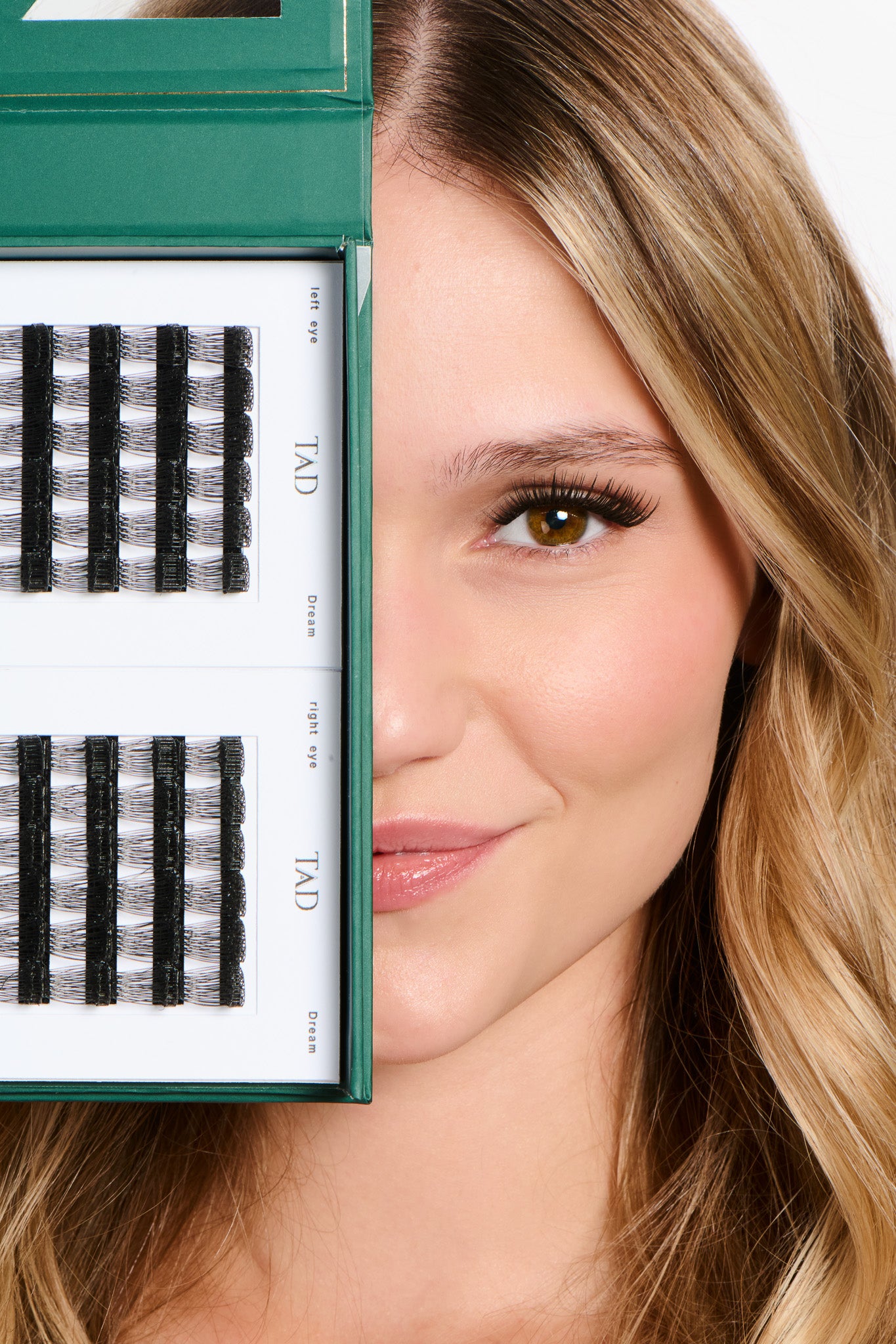 TAD Beauty lashes in midi on model