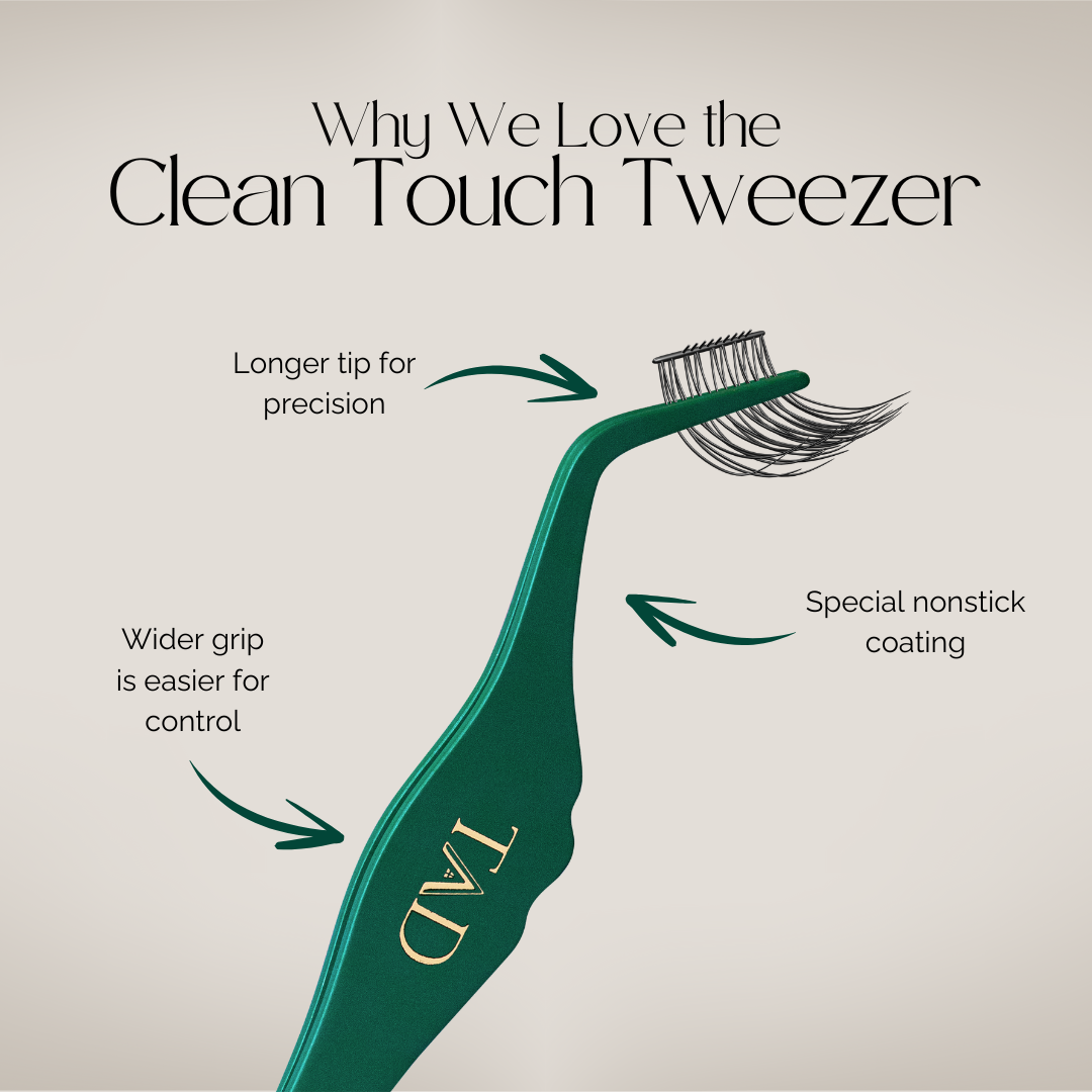 Apply Lash Clusters With Ease | TAD Clean Touch DIY Tweezer – TAD Beauty